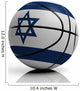 Basketball Ball Flag of Israel Wall Decal
