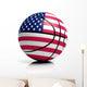 Basketball Ball Flag Usa