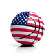Basketball Ball Flag Usa