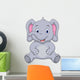 Cute Baby Elephant Wall Decal