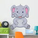 Cute Baby Elephant Wall Decal