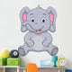 Cute Baby Elephant Wall Decal