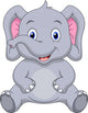 Cute Baby Elephant Wall Decal