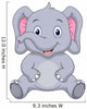 Cute Baby Elephant Wall Decal