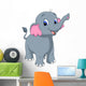 Cute Elephant Wall Mural