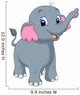 Cute Elephant Wall Mural