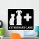Black Veterinary Care Icon Wall Decal