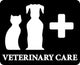 Black Veterinary Care Icon Wall Decal