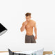 Man No Shirt with Whistle Twist Body Blow Wall Decal