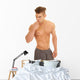 Man No Shirt with Whistle Twist Body Blow Wall Decal