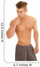 Man No Shirt with Whistle Twist Body Blow Wall Decal