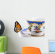 Butterfly Tea Cup Wall Decal