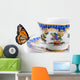 Butterfly on a Tea Cup Wall Decal