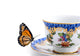 Butterfly on a Tea Cup Wall Decal