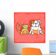 Cartoon Dog and Cat