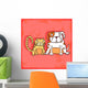Cartoon Dog and Cat