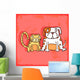 Cartoon Dog and Cat