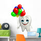 Teeth character with Balloon Wall Decal