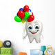 Teeth character with Balloon Wall Decal