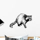 hand drawn raccoon Wall Decal