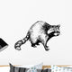 hand drawn raccoon Wall Decal