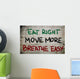 Eat Right Move More Breathe Easy Concept Wall Mural