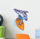shark surfer Wall Decal