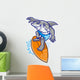 shark surfer Wall Decal