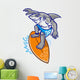 shark surfer Wall Decal