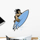 Surfer Action Wall Decal