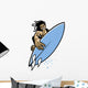 Surfer Action Wall Decal