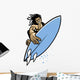 Surfer Action Wall Decal