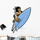 Surfer Action Wall Decal
