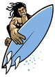Surfer Action Wall Decal