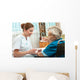 Female Nurse Giving Senior Wall Decal