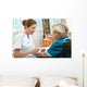 Female Nurse Giving Senior Wall Decal