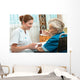 Female Nurse Giving Senior Wall Decal