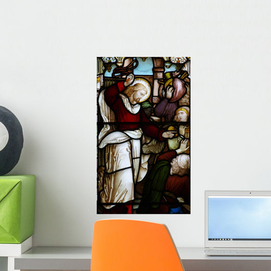 Jesus Clears Money Makers Wall Decal