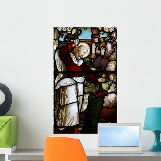 Jesus Clears Money Makers Wall Decal