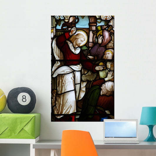 Jesus Clears Money Makers Wall Decal