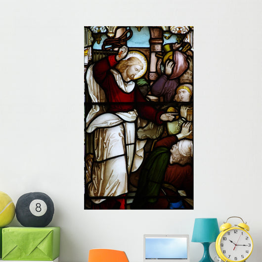 Jesus Clears Money Makers Wall Decal