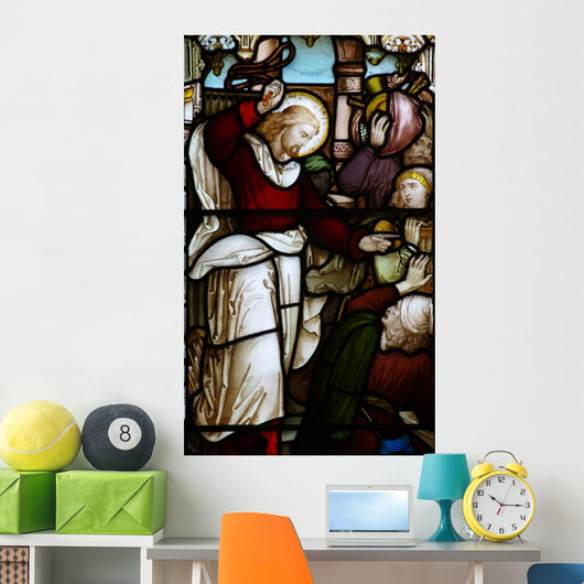 Jesus Clears Money Makers Wall Decal