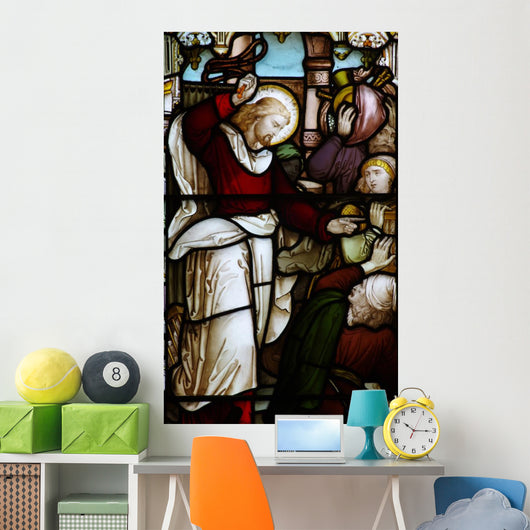 Jesus Clears Money Makers Wall Decal