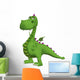 Grumpy Cartoon Dragon Wall Decal