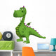 Grumpy Cartoon Dragon Wall Decal