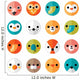 Cute Animal Smiley Faces Wall Stickers Wall Decal