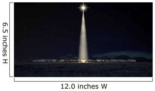 Star of Bethlehem Shining on Manger Wall Decal
