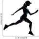 woman runner jogger silhouette Wall Decal