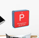 Phosphorus - Element of the Periodic Table on 3D Red Icon Wall Decal