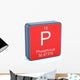 Phosphorus - Element of the Periodic Table on 3D Red Icon Wall Decal
